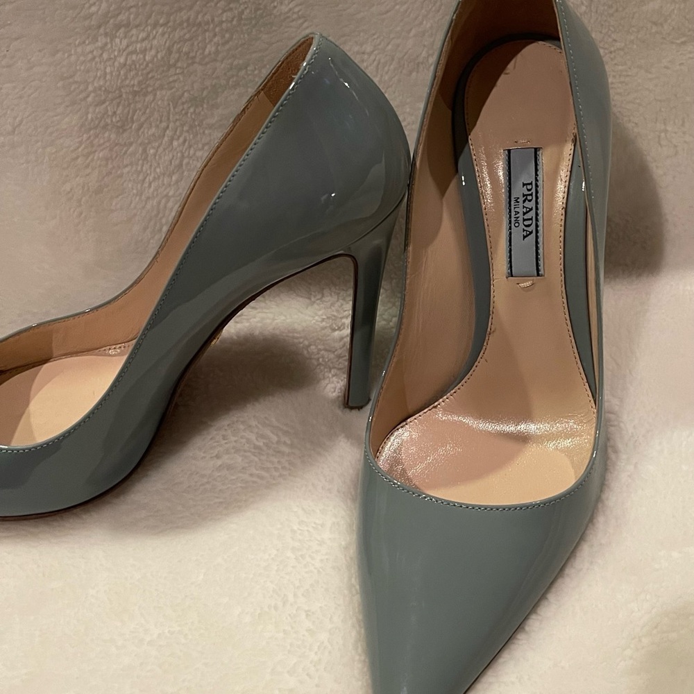 Prada patent leather pumps